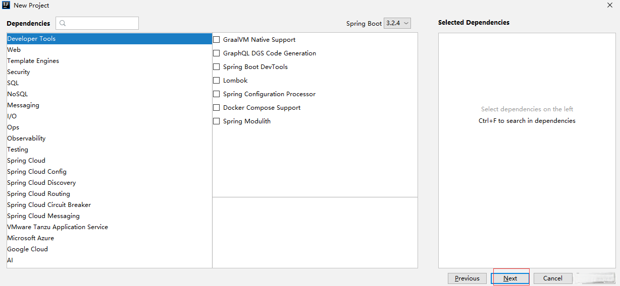 Project dependency configuration